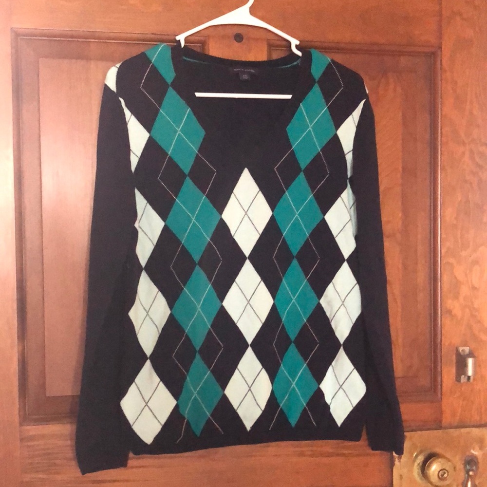 Tommy Hilfiger argyle sweater, women’s large